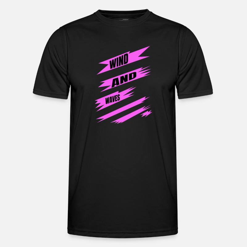 Quote Windsurfing Competitions Self-Expression - Men's Functional T-Shirt - black