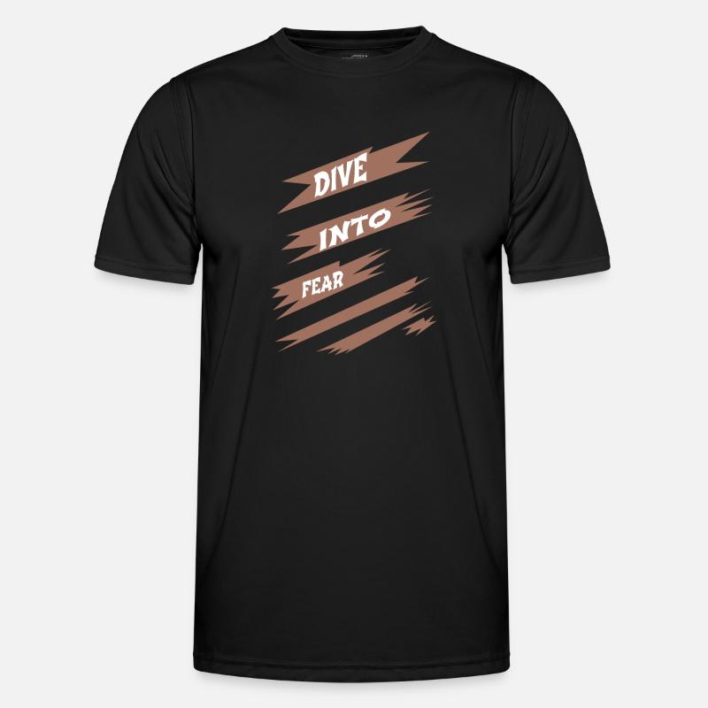 fun inner courage courage mindset - Männer Funktions-T-Shirt - Schwarz