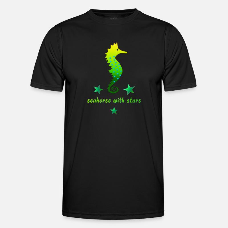 Hippocampe vert avec astérisque T-shirt sport Homme