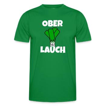 Ober Lauch | Lauch | Muskelmann - Männer Funktions-T-Shirt - Kelly Green - Vorne - AI Model Male 178 dark (178cm)