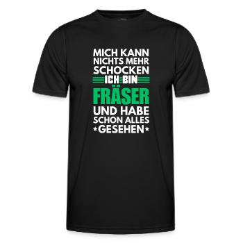 Non-shockable cutter - Men's Functional T-Shirt - black - Front - AI Model Male 178 dark (178cm)