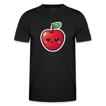 Kawai Cherry - Men's Functional T-Shirt - black - Front - AI Model Male 178 dark (178cm)