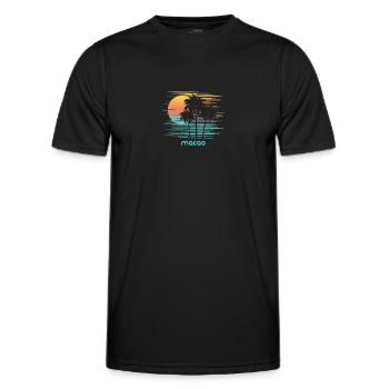Macao Stilvoller Souvenirurlaub - Männer Funktions-T-Shirt - Schwarz - Vorne - AI Model Male 178 dark (178cm)