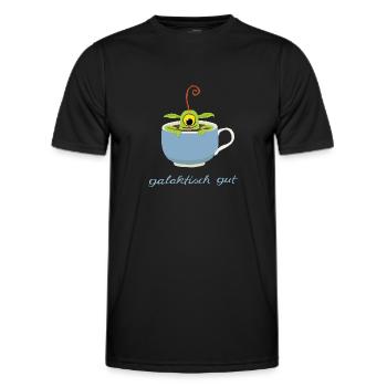 galaktisch gut - Männer Funktions-T-Shirt - Schwarz - Vorne - AI Model Male 178 dark (178cm)