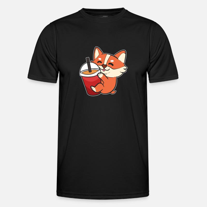 Corgi - Men's Functional T-Shirt - black