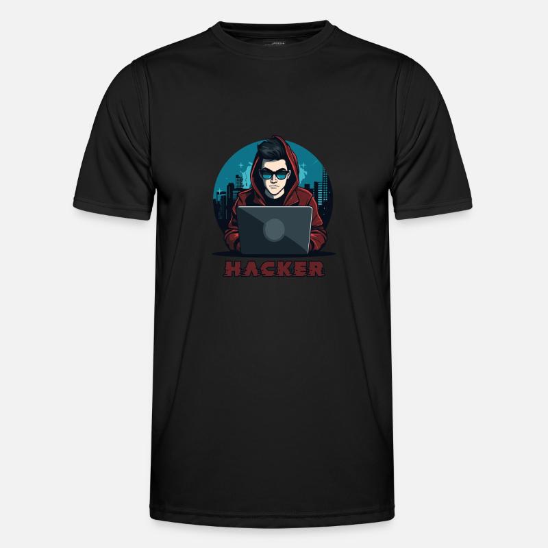Hacker Sunglasses Hacker Anonymous Hacker - Men's Functional T-Shirt - black