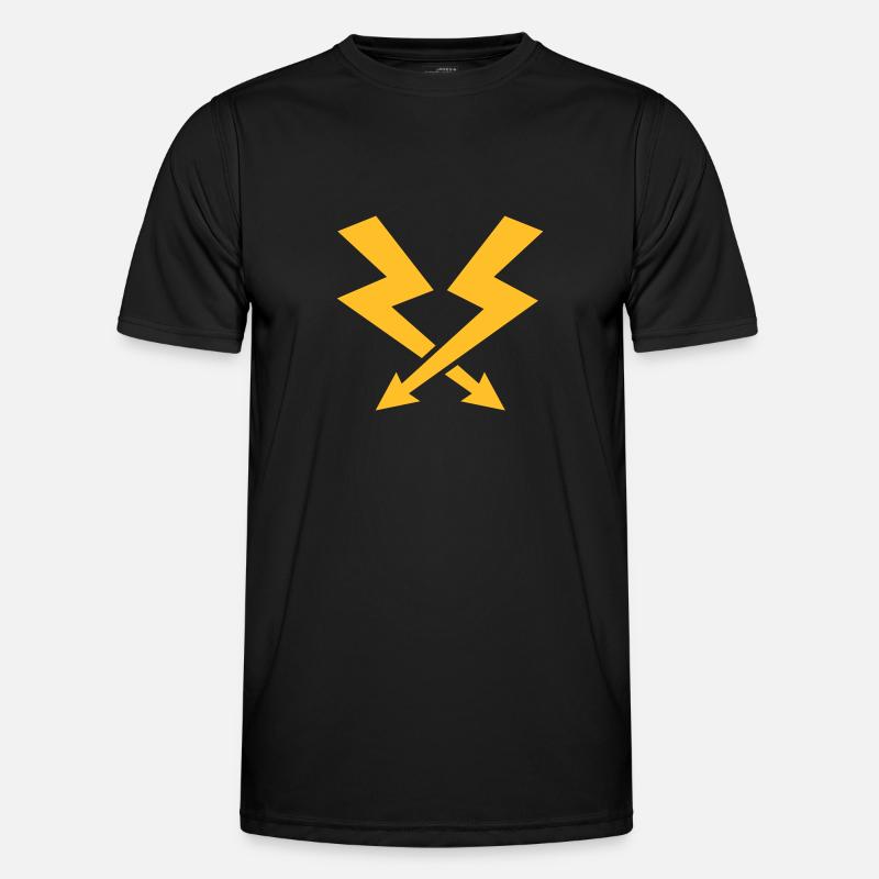 Blitz - Männer Funktions-T-Shirt - Schwarz