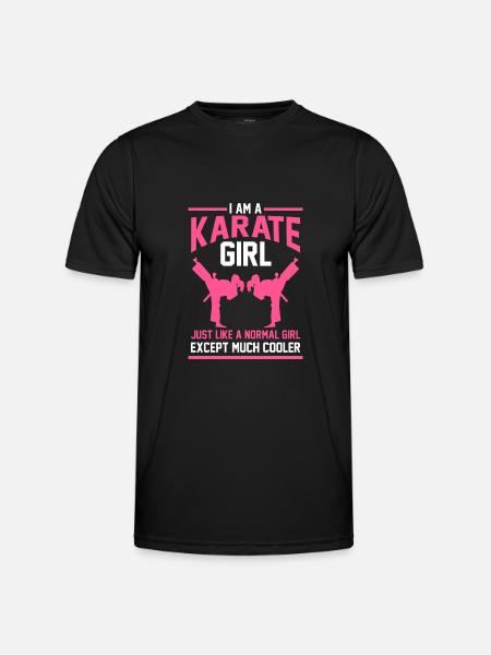 Karate girl gift - Men's Functional T-Shirt - black