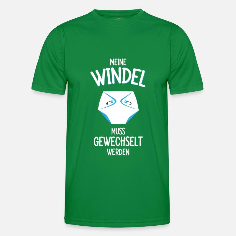 WINDEL FETISCH SPRUCH Männer Funktions-T-Shirt