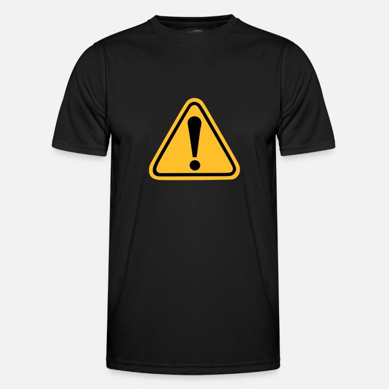 Exclamation point - Men's Functional T-Shirt - black