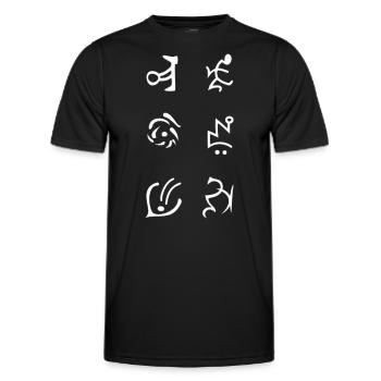 Diablo Runenwort Botd - T-shirt sport Homme - noir - Devant - AI Model Male 178 dark (178cm)