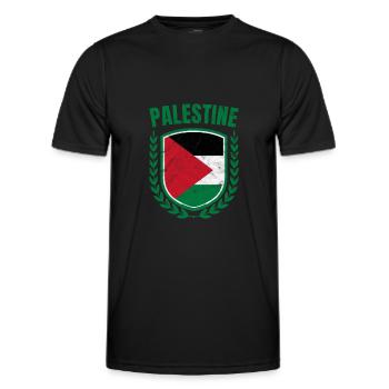 Palästina - Männer Funktions-T-Shirt - Schwarz - Vorne - AI Model Male 178 dark (178cm)