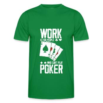 Poker - T-shirt sport Homme - vert - Devant - AI Model Male 178 dark (178cm)