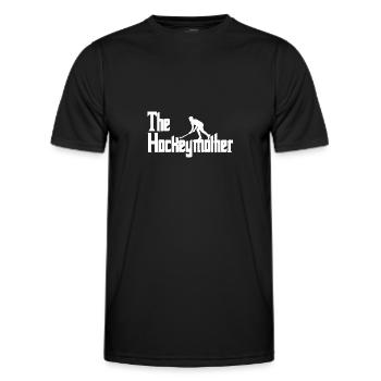 Hockey hockey player - Men's Functional T-Shirt - black - Front - AI Model Male 178 dark (178cm)