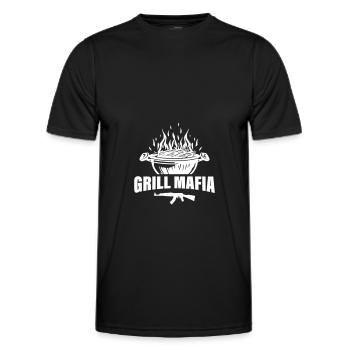 Grill Mafia - Männer Funktions-T-Shirt - Schwarz - Vorne - AI Model Male 178 dark (178cm)