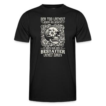 Bestatter Bestattungsfachkraft Geschenkidee Cool - Männer Funktions-T-Shirt - Schwarz - Vorne - AI Model Male 178 dark (178cm)