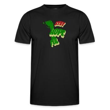 Gardez espoir - T-shirt sport Homme - noir - Devant - AI Model Male 178 dark (178cm)