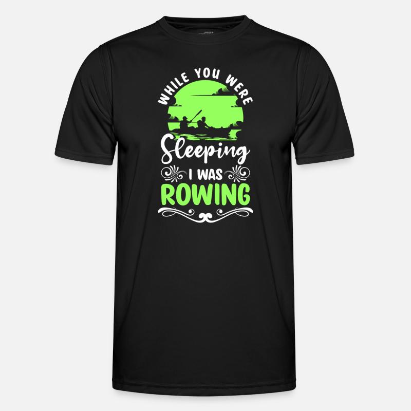Boat Rowing Eight Paddle - Men's Functional T-Shirt - black