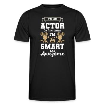 Theater Probe Sänger Oper - Männer Funktions-T-Shirt - Schwarz - Vorne - AI Model Male 178 dark (178cm)
