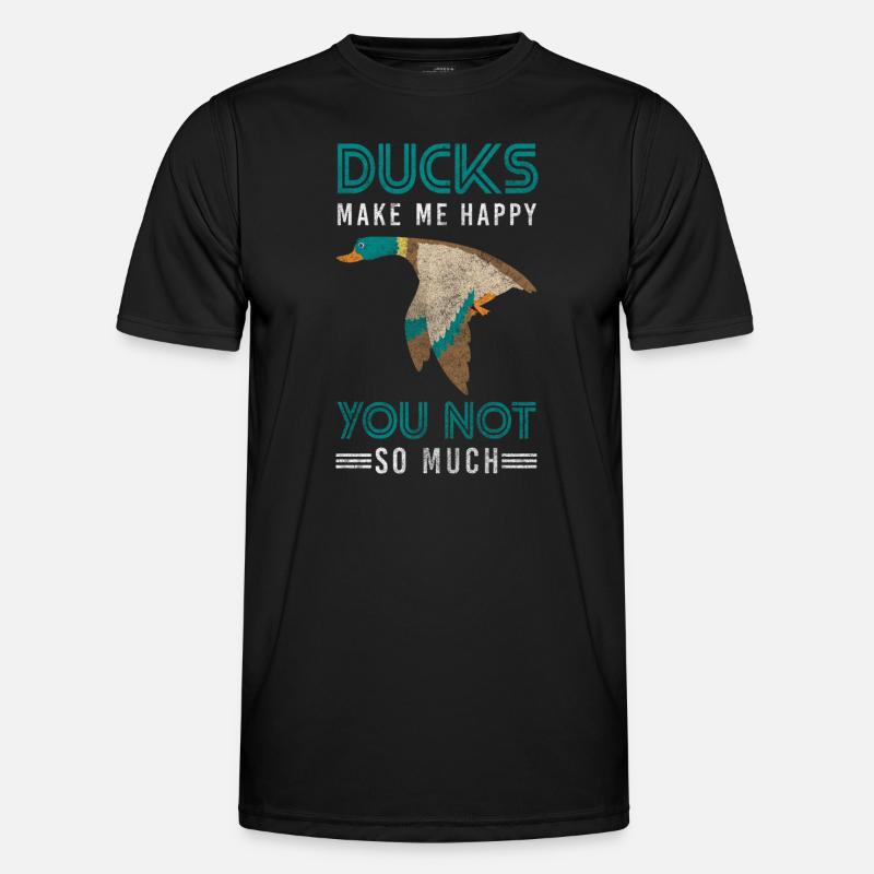 Duckling Rubber Duck Beak Bathing - Men's Functional T-Shirt - black