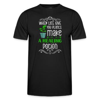 Heiltrank Natur Heilpraktiker Krankheiten - Männer Funktions-T-Shirt - Schwarz - Vorne - AI Model Male 178 dark (178cm)