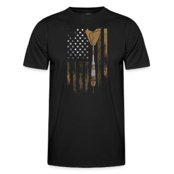 Dartspieler Spaß Ziel Kneipe - Männer Funktions-T-Shirt - Schwarz - Vorne - AI Model Male 178 dark (178cm)