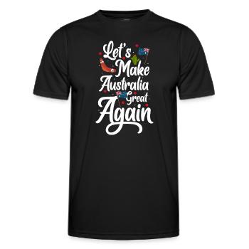 Métropole de l’État du pavillon - T-shirt sport Homme - noir - Devant - AI Model Male 178 dark (178cm)