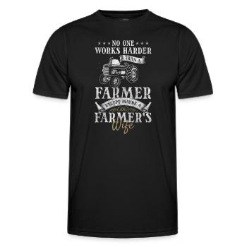 Agriculture Held Farm Démontrer - T-shirt sport Homme - noir - Devant - AI Model Male 178 dark (178cm)