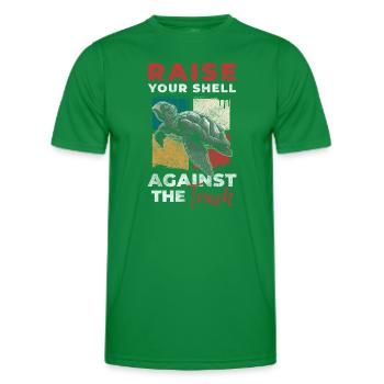 Bassins d’eau Nature Animaux Biodiversité - T-shirt sport Homme - vert - Devant - AI Model Male 178 dark (178cm)