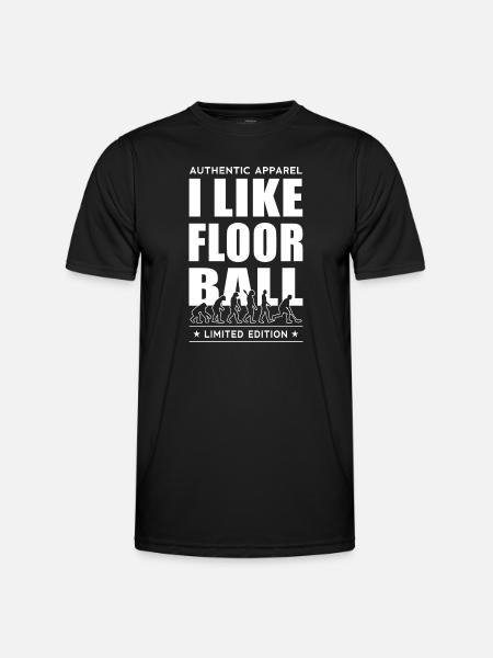 I Like Floorball - Men's Functional T-Shirt - black