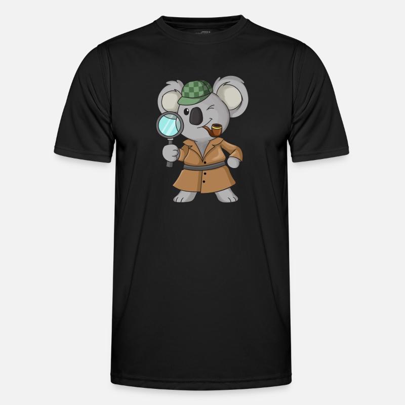 Koala-Detektiv Männer Funktions-T-Shirt