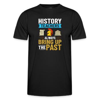 Geschichte Lehrer Lektion Professor Historiker - Männer Funktions-T-Shirt - Schwarz - Vorne - AI Model Male 178 dark (178cm)