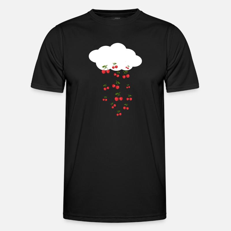 Cherry rain - Men's Functional T-Shirt - black