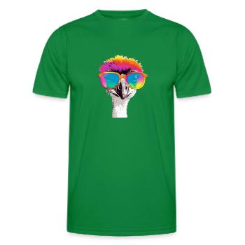 Oni der Strauß - Männer Funktions-T-Shirt - Kelly Green - Vorne - AI Model Male 178 dark (178cm)