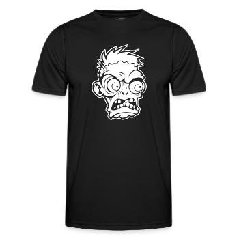 Zombie Undead Halloween Horror - Men's Functional T-Shirt - black - Front - AI Model Male 178 dark (178cm)