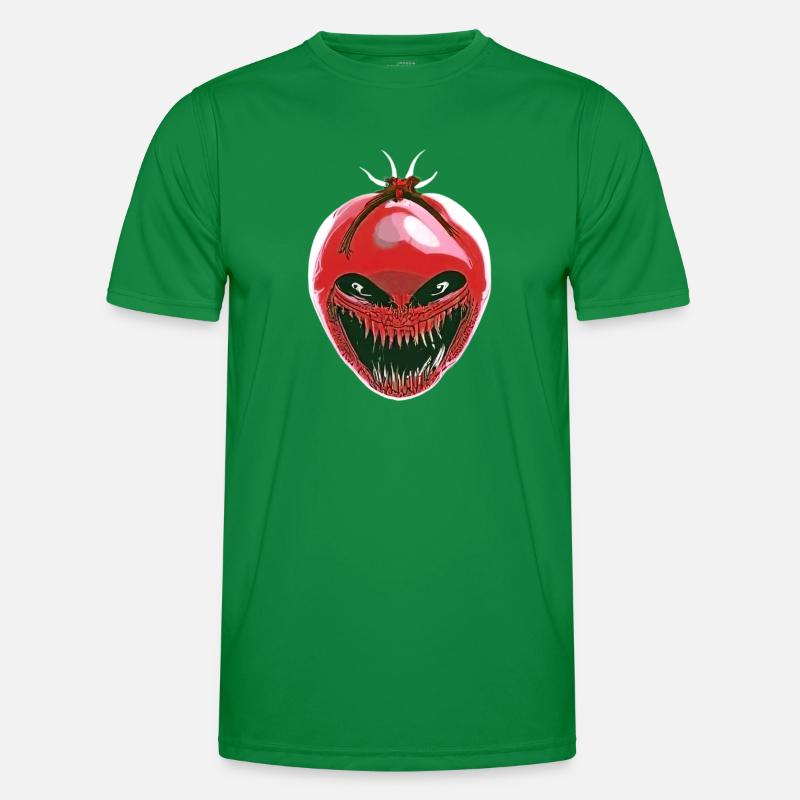 Rote Xenomorph-Tomate Männer Funktions-T-Shirt