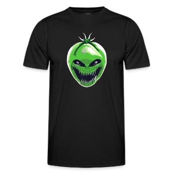 Green Xenomorph Tomato - Men's Functional T-Shirt - black - Front - AI Model Male 178 dark (178cm)