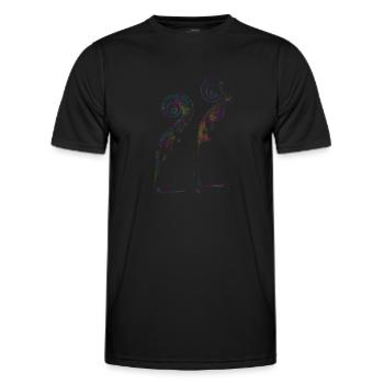 Cello - Men's Functional T-Shirt - black - Front - AI Model Male 178 dark (178cm)
