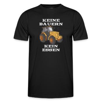 Keine Bauern kein Essen Landwirt Demo - Männer Funktions-T-Shirt - Schwarz - Vorne - AI Model Male 178 dark (178cm)