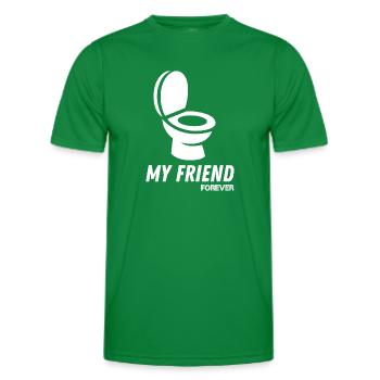 A Friend Forever - Men's Functional T-Shirt - kelly green - Front - AI Model Male 178 dark (178cm)