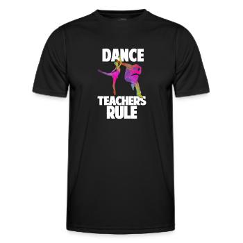 Professeur de danse Règle Professeur de danse Cadeau de l’école de danse - T-shirt sport Homme - noir - Devant - AI Model Male 178 dark (178cm)