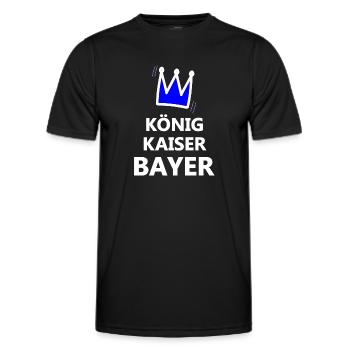 Kaiser aus Bavaria - Männer Funktions-T-Shirt - Schwarz - Vorne - AI Model Male 178 dark (178cm)