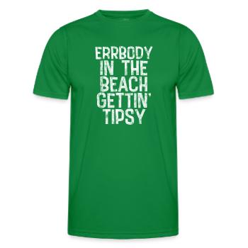 Errbody In The Beach Gets Tipsy 3 - T-shirt sport Homme - vert - Devant - AI Model Male 178 dark (178cm)
