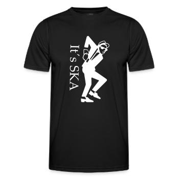 its_ska - T-shirt sport Homme - noir - Devant - AI Model Male 178 dark (178cm)
