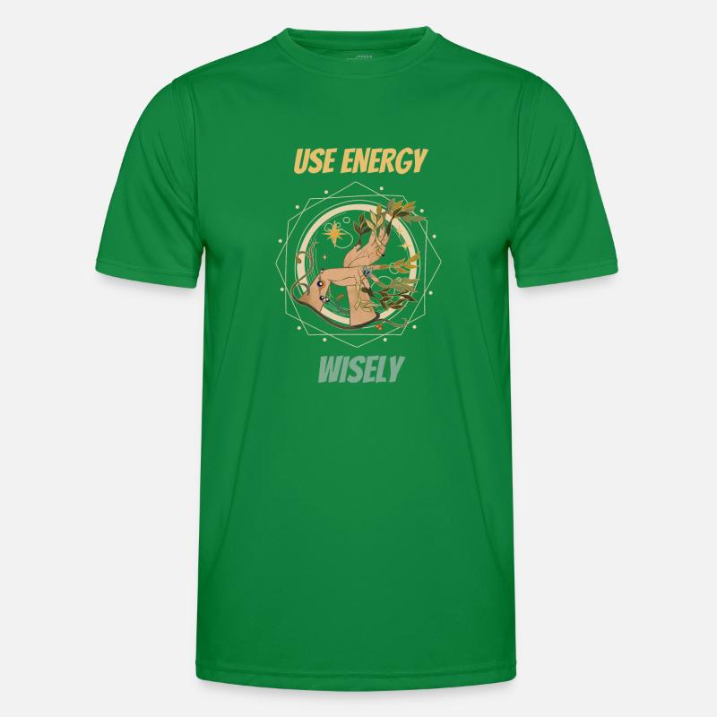 Use Energy Wisely: Elevate Spells Spooky season Männer Funktions-T-Shirt