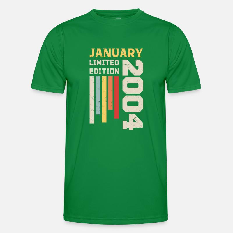 Januar 2004 - Januar 2004 Geburtstagsgeschenk Männer Funktions-T-Shirt