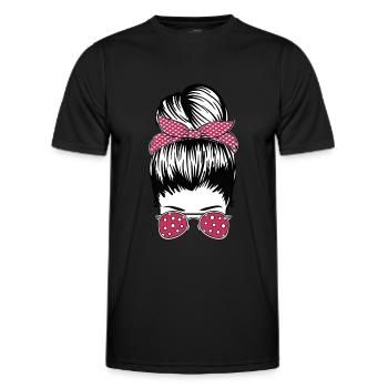 Rétro Rockabilly Girl Cadeau - T-shirt sport Homme - noir - Devant - AI Model Male 178 dark (178cm)