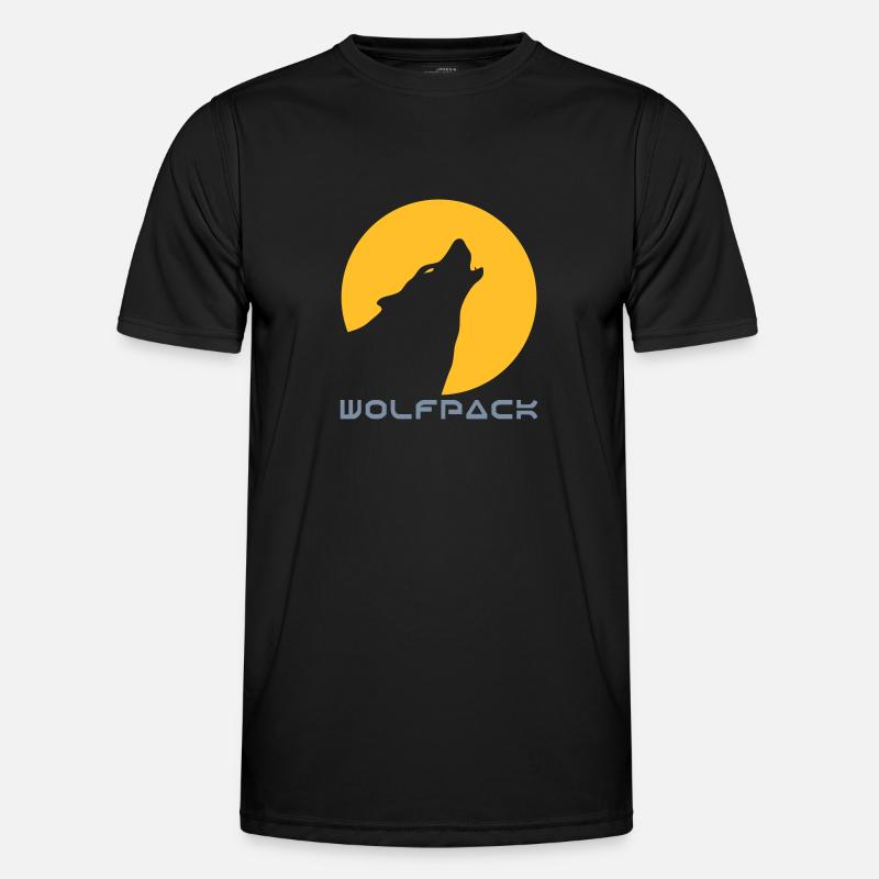 wolfpack_1 - Männer Funktions-T-Shirt - Schwarz