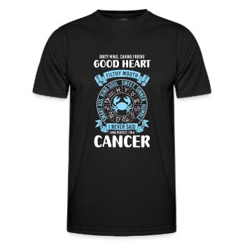 Signe du zodiaque signe du zodiaque lune - T-shirt sport Homme - noir - Devant - AI Model Male 178 dark (178cm)