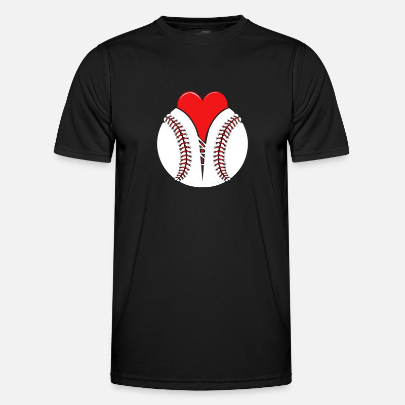 Baseball I love - Men's Functional T-Shirt - black